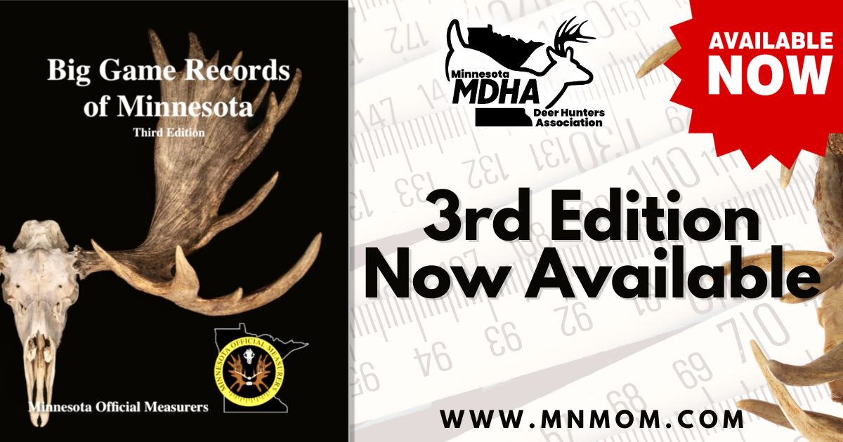 Big Game Records of Minnesota 3rd Edition Now Available!
