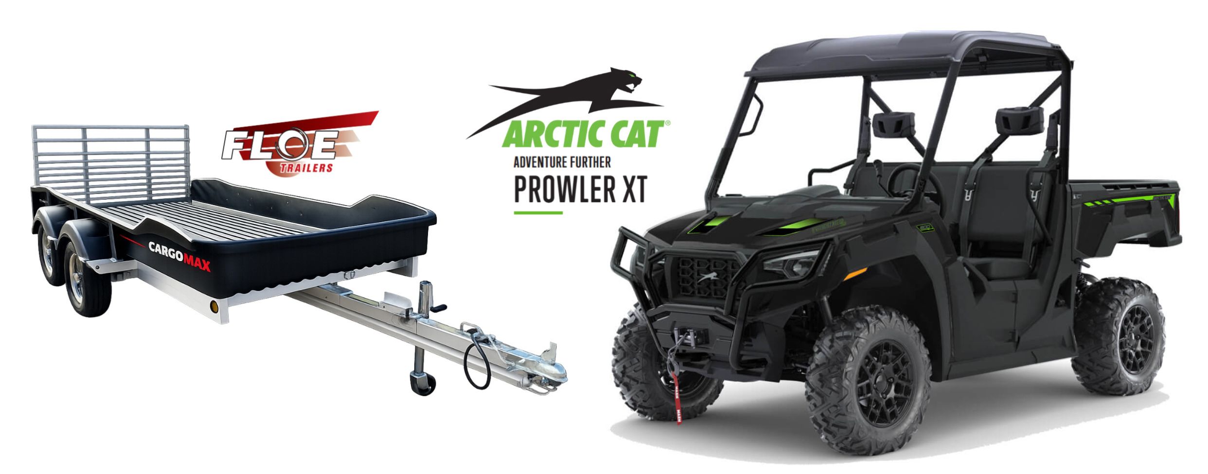 Arctic Cat Prowler and Floe CargoMax Trailer