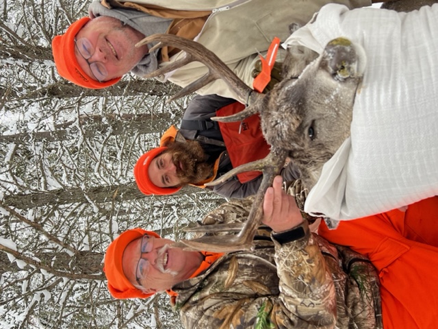 Denny Lemler, Zach (local guide) and outfitter/co-owner and guide, John.