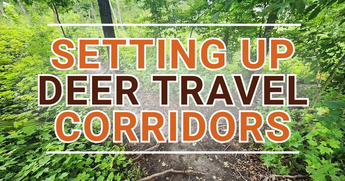 Setting up deer travel corridors